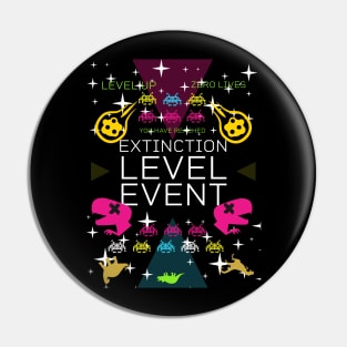 Funny gamer graphic Pin