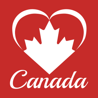 Canada Heart 2018 White T-Shirt