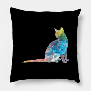 Cool cats cat colorful t-shirt Pillow