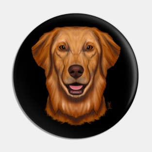 Golden retriever Pin