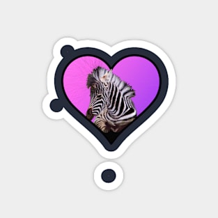 My Zebra's Heart Magnet