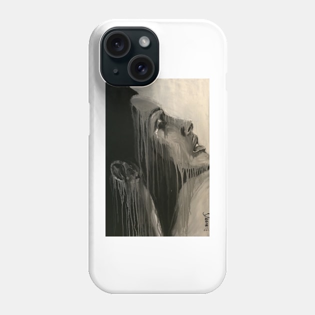 Woman in euphoria painted with drip style Phone Case by DamiansART