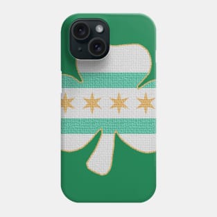 Flag of Chicago Irish Shamrock Phone Case