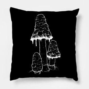 Ink Cap Mushrooms Pillow