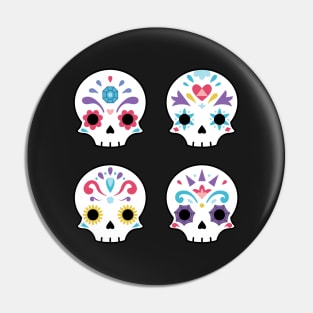 Cute sugar skulls Pin