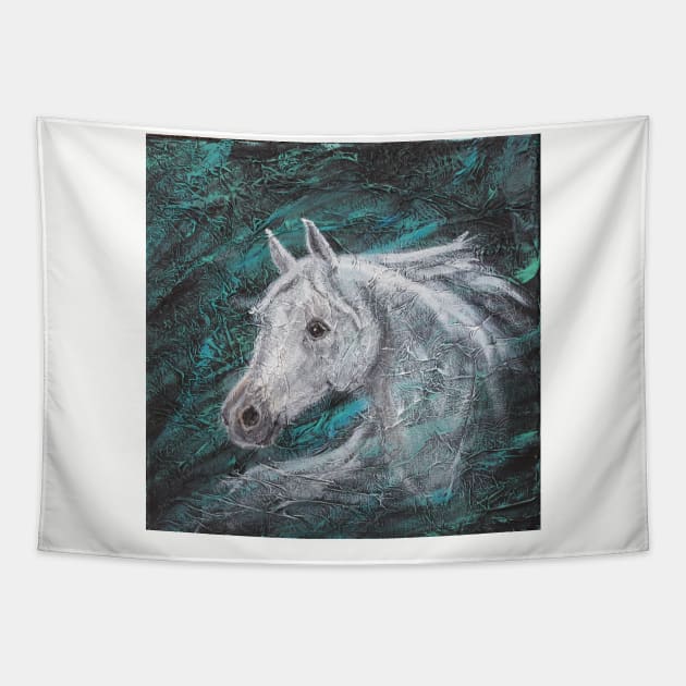 Arabian Horse Tapestry by Danielle Stilloe