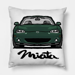 MX5 Miata NB2 Emerald Green Pillow