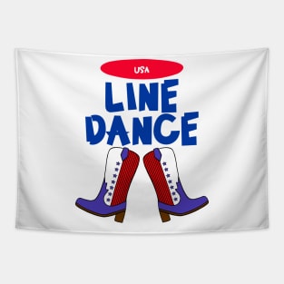 USA LINE Dancer Tapestry