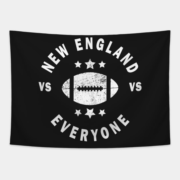 New england vs everyone distressed Tapestry by CMDesign