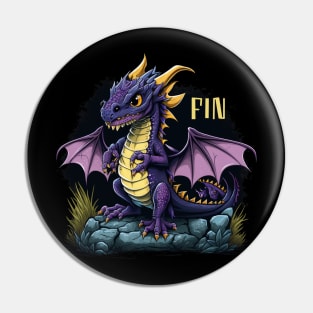 Cute Dragonpets Fin Dragon Doll Fursuiter Cosplayer Pin