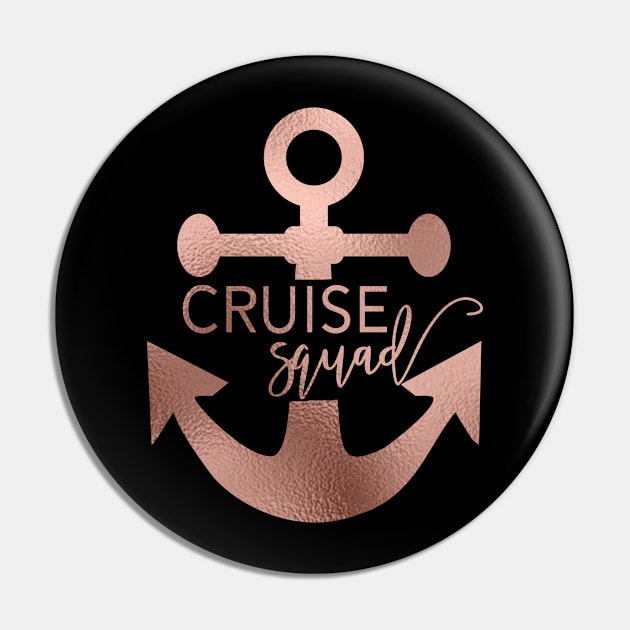 Cruise Squad Rose Gold Pin by ColorFlowCreations