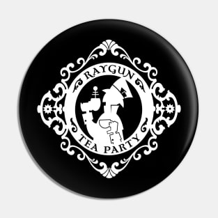 Raygun Tea Party Logo (Dark) Pin