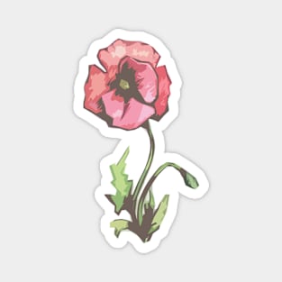 Callistri- Poppy Cutout Magnet