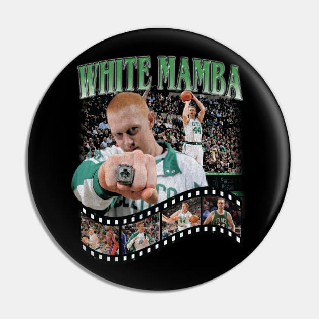 Brian Scalabrine White Mamba Vintage Pin by rattraptees