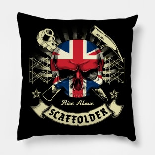 British Scaffolder Trade Logo Pillow