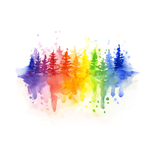 Rainbow Forest - Rainbow - Phone Case