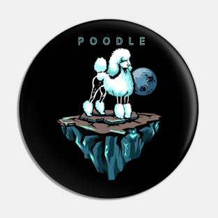 Poodle in space Pin