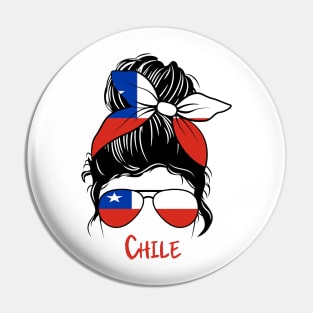 Chilean Girl, Chilean girlfriend, Chile Messy bun, chilena Pin