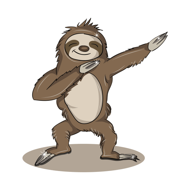 'Dabbing Dancing Sloth' Funny Dabbing Animal Gift by ourwackyhome