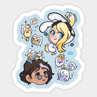 Fionna and Cake Adventure Time JDM Custom Vinyl Decal Sticker 