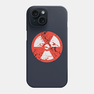 Distressed Ionizing Radiation Symbol Phone Case