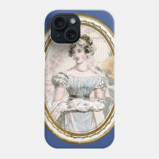 Jane Austen Phone Case by White B Gifts