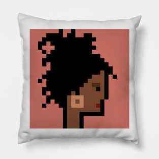 Pixel Art / Afro Woman Dreadlocks /ToolCrypto NFT #52 T-Shirt Pillow