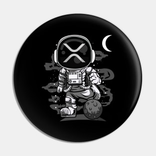 Astronaut Ripple XRP Coin To The Moon Crypto Token Cryptocurrency Wallet Birthday Gift For Men Women Kids Pin