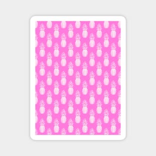 Pink Polka Dots Pineapple Magnet