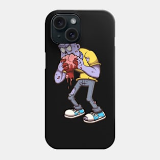 Zombie Eating Brain Phone Case