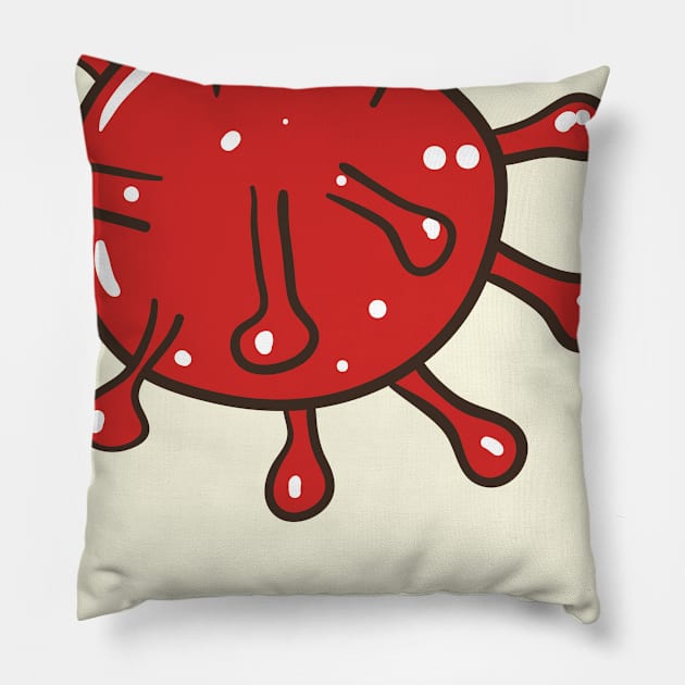 corona virus Pillow by salimax