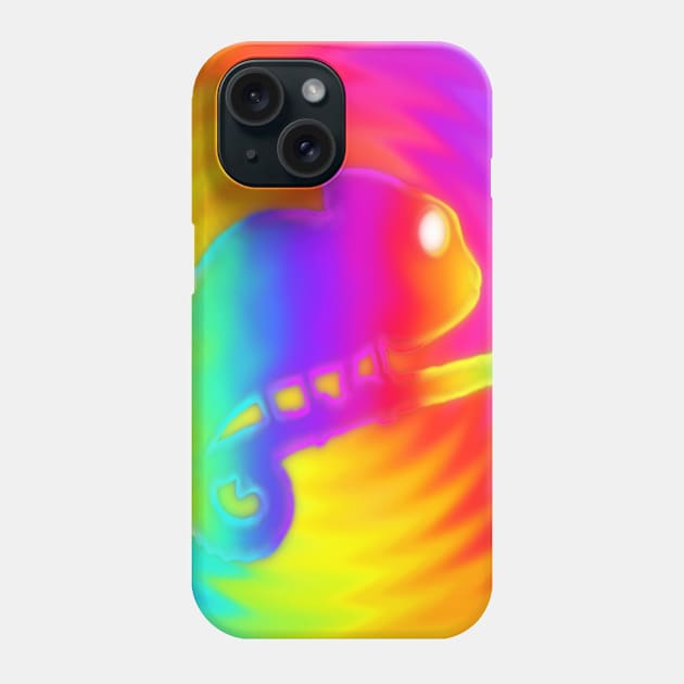 Rainbow Chameleon Phone Case by MayGreenAbgrall