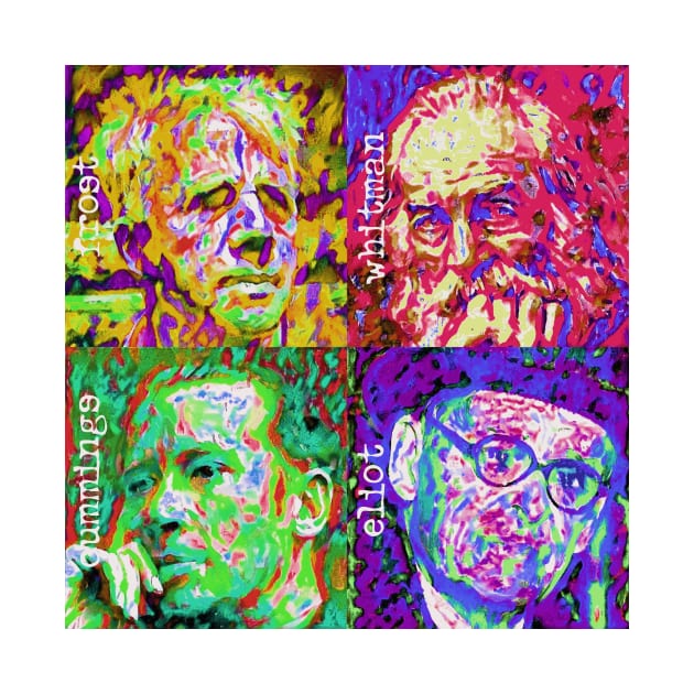 Pop Art - Great American Poets (Male) by Naves