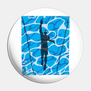 Swim Pool Lap Swimmer Strokin Pin