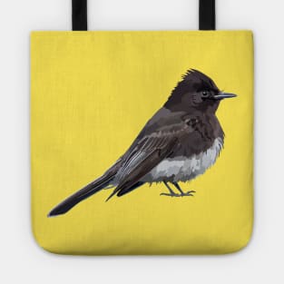 Black Phoebe Songbird Flycatcher Bird Tote