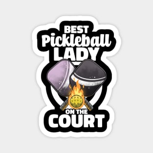 Best Pickleball Lady Paddle Pickleballer Lucky Pickleball Magnet