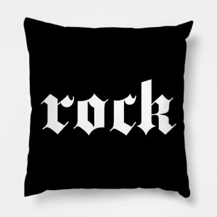 gothic rock logo Pillow