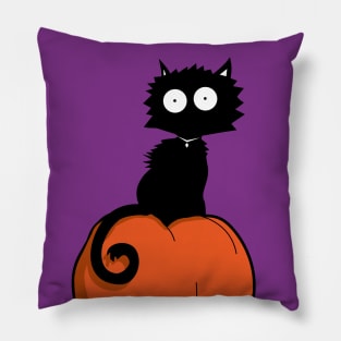 Pumpkin Kitty Meow Pillow