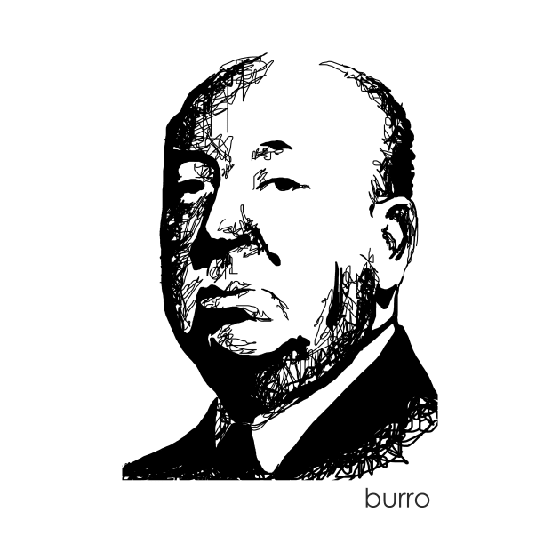 Alfred Hitchcock by burrotees