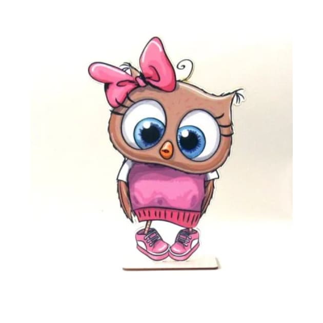 girl owl by kostas rania