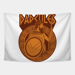 Dadicles - Dad Hero Greek Hero God Fathers Day Design Tapestry