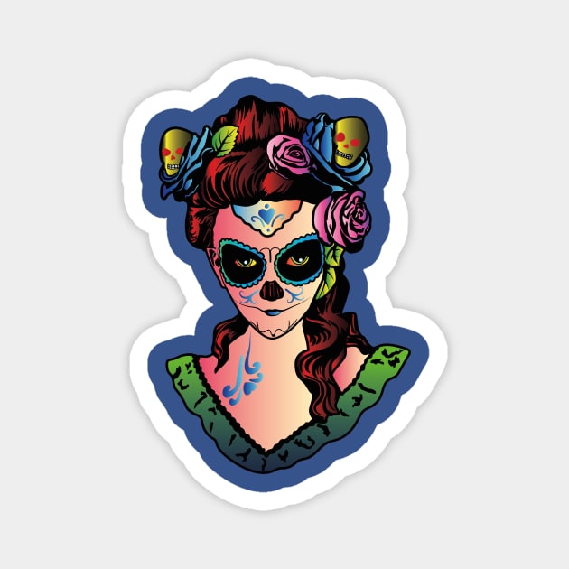 Santa Muerte Magnet by SVGdreamcollection