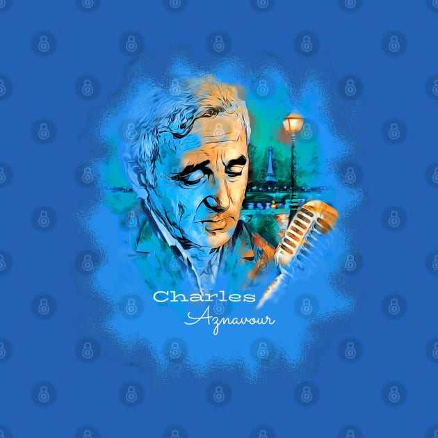 Charles Aznavour Artwork by doniainart