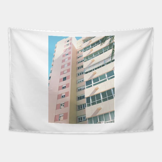 Pastel Facade Tapestry by Cassia