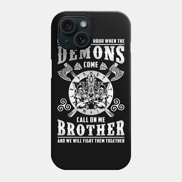 Demons Viking Valhalla Norse Phone Case by T-Shirt.CONCEPTS