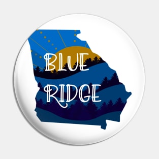 The Sun Rises on Blue Ridge Georgia Print Pin