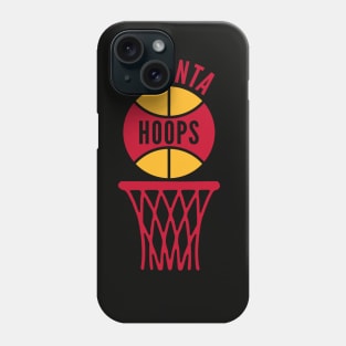 Retro Atlanta Red and Gold Hoops Logo Phone Case