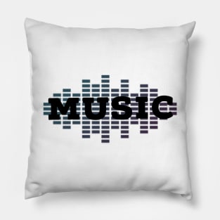 Music sound wave Pillow