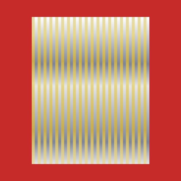 Gold and Silver (Stripes) by Aqua Juan