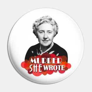 Agatha Christie Murder She Wrote Miss Marple Hercule Poirot Pin